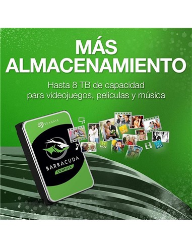 DISCO DURO SEAGATE 4TB 3,5 SATA BARRACUDA