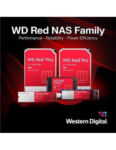 DISCO DURO WESTERN DIGITAL 6TB 3,5 RED PLUS NAS SA