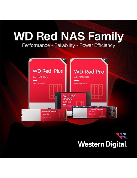 DISCO DURO WESTERN DIGITAL 6TB 3,5 RED PLUS NAS SA
