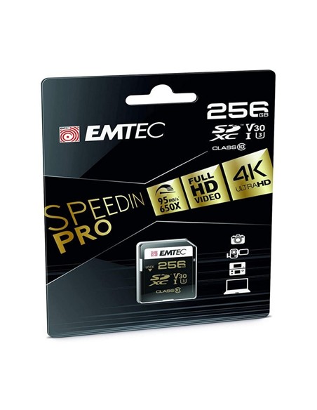 MEMORIA MICRO SD 256GB EMTEC SPEEDIN PRO C10 + ADA