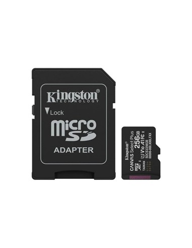 MEMORIA MICRO SD 256GB KINGSTON XC C10 100MB/S + A