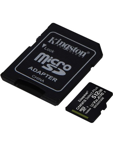 MEMORIA MICRO SD 512GB KINGSTON XC C10 + ADAPTADOR