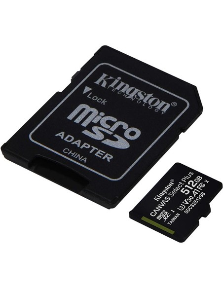 MEMORIA MICRO SD 512GB KINGSTON XC C10 + ADAPTADOR