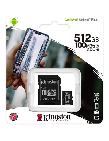 MEMORIA MICRO SD 512GB KINGSTON XC C10 + ADAPTADOR