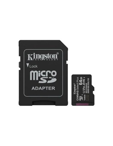 MEMORIA MICRO SD 64GB KINGSTON XC C10 100MB/S + AD