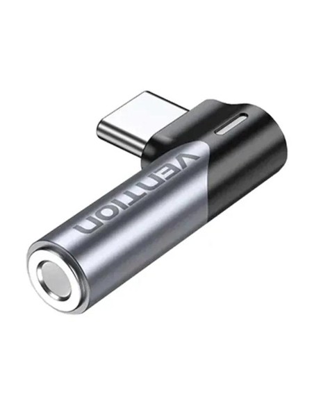 ADAPTADOR AUDIO VENTION USB-C/M - JACK 3.5MM/H ALU
