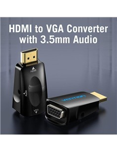 ADAPTADOR CONVERSOR VENTION HDMI/M A VGA/H AUDIO J 2