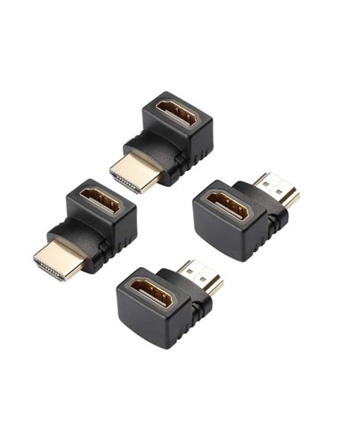 ADAPTADOR ONEWAY HDMI HEMBRA A HDMI MACHO ACODADO