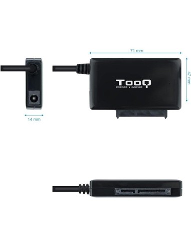 ADAPTADOR USB 3.0 USB-C TOOQ DISCO DURO SATA 2.5/3