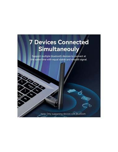 ADAPTADOR VENTION USB WIFI AC650 DUAL BAND BLACK