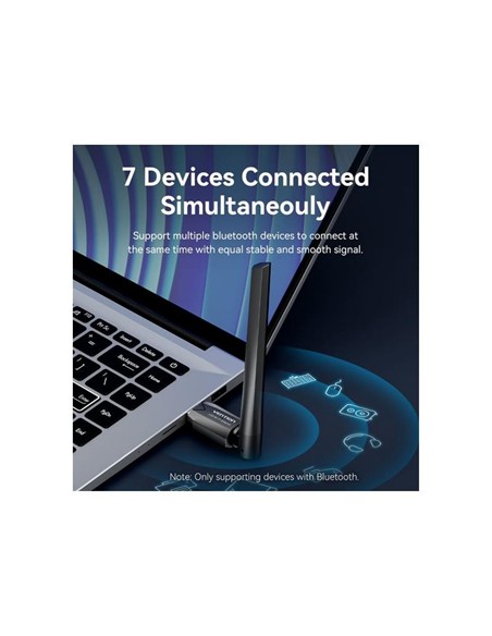 ADAPTADOR VENTION USB WIFI AC650 DUAL BAND BLACK