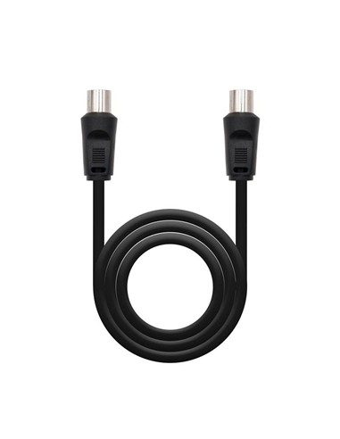 CABLE ANTENA TV 75 OHM M-H 1.8 M NANOCABLE BLACK