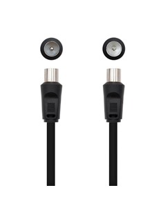 CABLE ANTENA TV 75 OHM M-H 1.8 M NANOCABLE BLACK 2