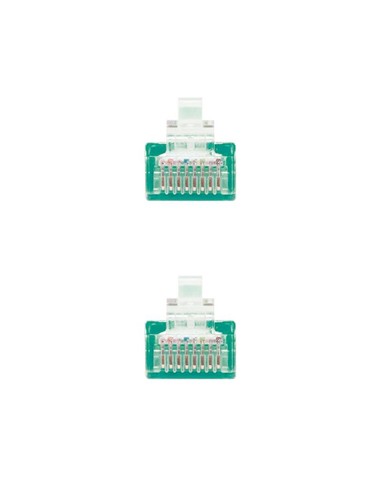 CABLE DE RED CAT.6 UTP 0.5M NANOCABLE GREEN