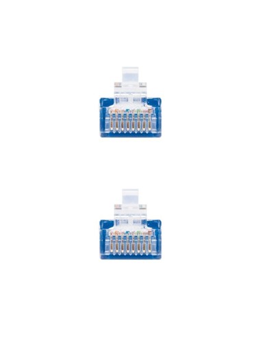 CABLE DE RED CAT.6 UTP 1M NANOCABLE BLUE