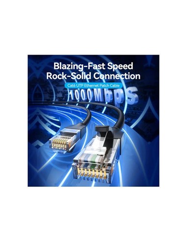 CABLE DE RED CAT.6 UTP 20M VENTION BLACK