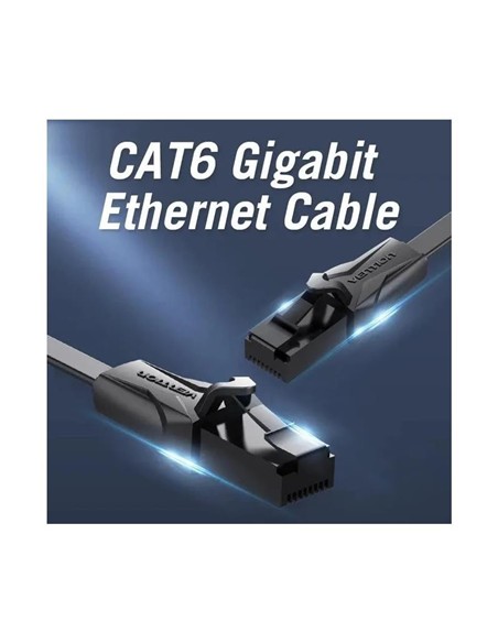 CABLE DE RED CAT6 UTP 2M VENTION PLANO BLACK