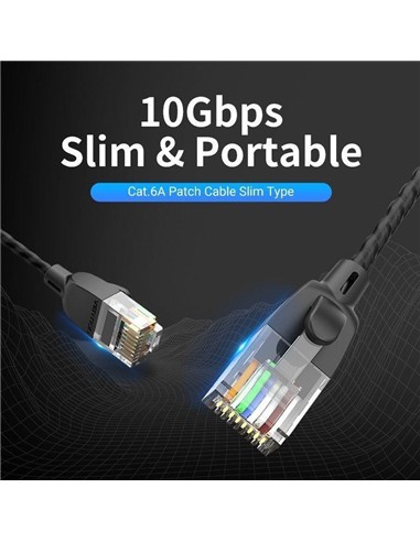 CABLE DE RED CAT6A UTP 1.5M VENTION BLACK