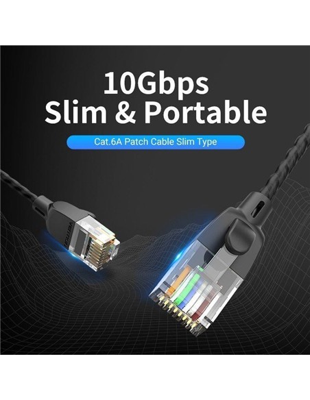 CABLE DE RED CAT6A UTP 1.5M VENTION BLACK