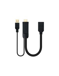 CABLE CONVERSOR NANOCABLE HDMI A DISPLAYPORT 20CM