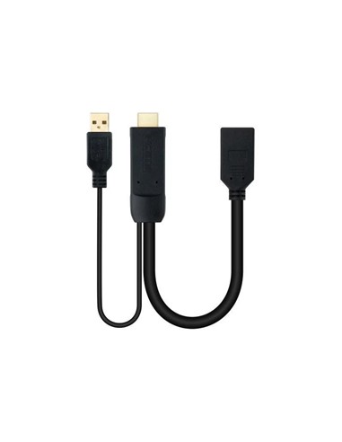 CABLE CONVERSOR NANOCABLE HDMI A DISPLAYPORT 20CM