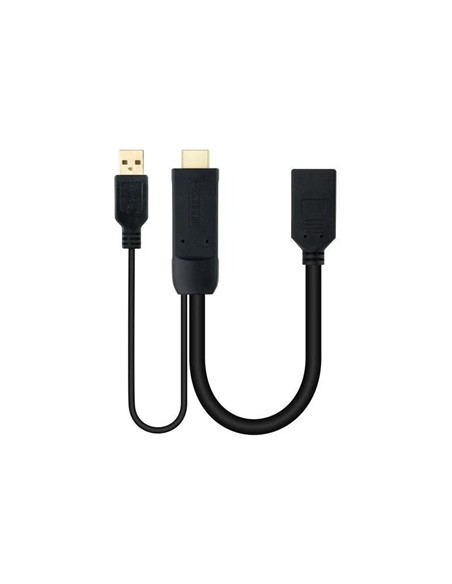 CABLE CONVERSOR NANOCABLE HDMI A DISPLAYPORT 20CM