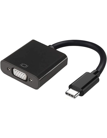CABLE CONVERSOR USB-C M A VGA-H  BLACK