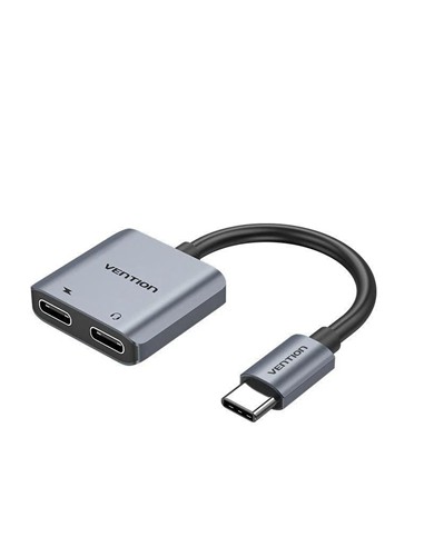 CABLE CONVERSOR VENTION USB-C/M - 2X USB-C/H AUDIO