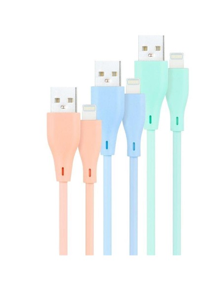 CABLE LIGHTNING A USB 2.0 NANOCABLE A/M 1M 3UD BLU
