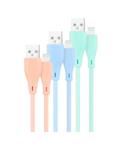 CABLE LIGHTNING A USB 2.0 NANOCABLE A/M 1M 3UD BLU