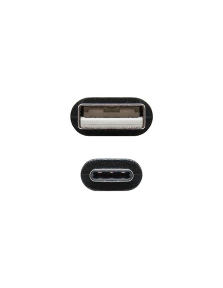 CABLE USB 3A TIPO USB-CM-AM NEGRO 1M NANOCABLE