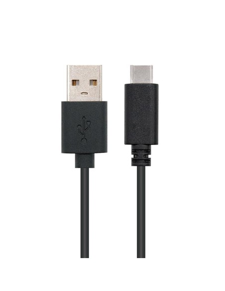 CABLE USB 3A TIPO USB-CM-AM NEGRO 2M NANOCABLE