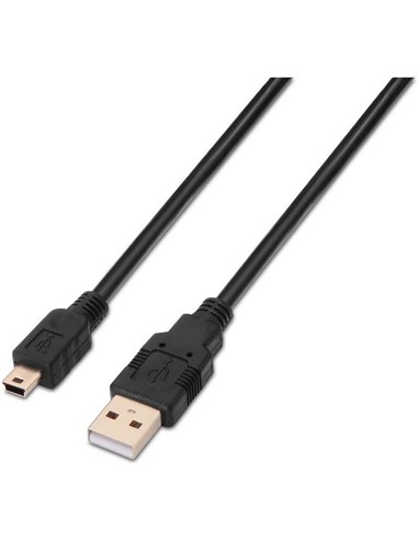 CABLE USB AM/MINI B/M 1.8M AISENS BLACK