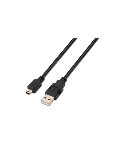 CABLE USB AM/MINI B/M 3M AISENS BLACK