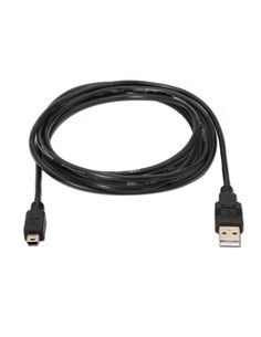 CABLE USB AM/MINI B/M 3M AISENS BLACK 2