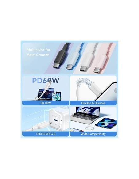 CABLE USB-C 2.0 VENTION TIPO USB-C/M - USB-C/M 3A