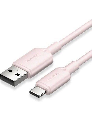 CABLE VENTION USB-A - USB-C 3A 60W 1M TRENZADO ROS