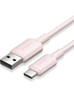 CABLE VENTION USB-A - USB-C 3A 60W 2M TRENZADO ROS