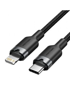CABLE VENTION USB-C - LIGHTNING 27W 2M BLACK