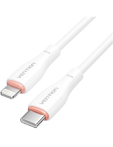 CABLE VENTION USB-C 2.0 - LIGHTNING 3A 1M WHITE