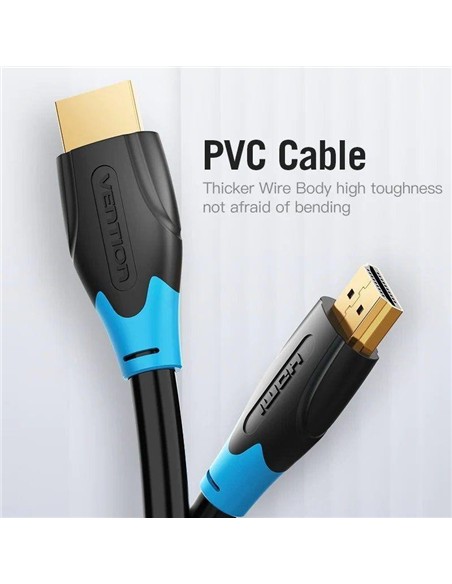 CABLE HDMI 2.0 4K HDMI/M - HDMI/M 2M VENTION BLACK