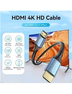 CABLE HDMI 2.0 4K VENTION HDMI/M - HDMI/M 3M BLACK 2
