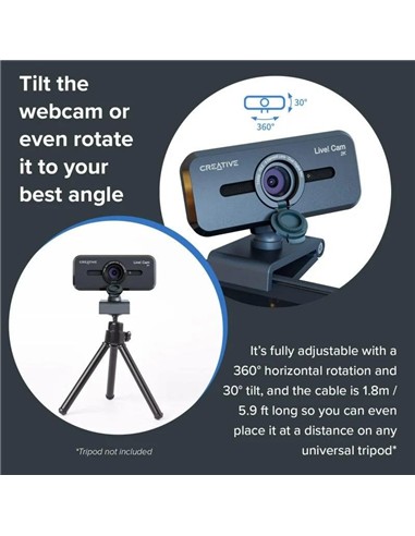 WEBCAM CREATIVE LIVE CAM SYNC FULL HD 2K