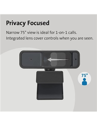 WEBCAM KENSINGTON W2000 FULL HD 1080P BLACK