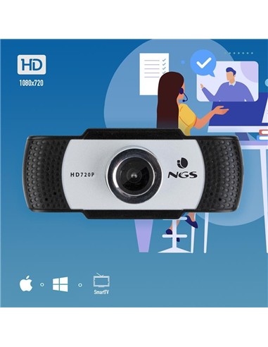 WEBCAM NGS XPRESS CAM 720P HD USB WHITE/BLACK