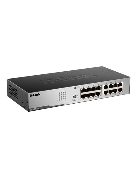 SWITCH D-LINK GIGABIT 16 PORTS DGS-1016D RACK
