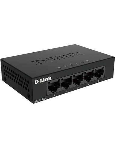 SWITCH D-LINK GIGABIT 5 PUERTOS DGS-105L METALICO