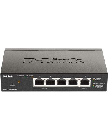 SWITCH D-LINK GIGABIT 5 PUERTOS DGS-1100-05PDV2 2