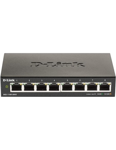 SWITCH D-LINK GIGABIT 8 PUERTOS + POE DGS-1100-08P