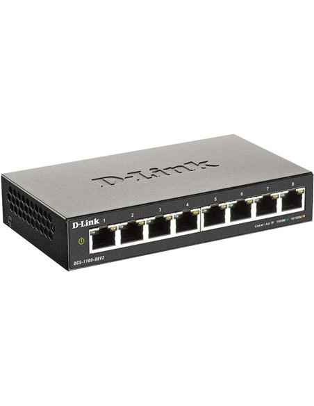 SWITCH D-LINK GIGABIT 8 PUERTOS + POE DGS-1100-08P